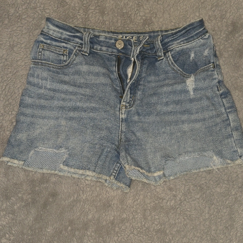 Justice Distressed Blue Jean Shorts